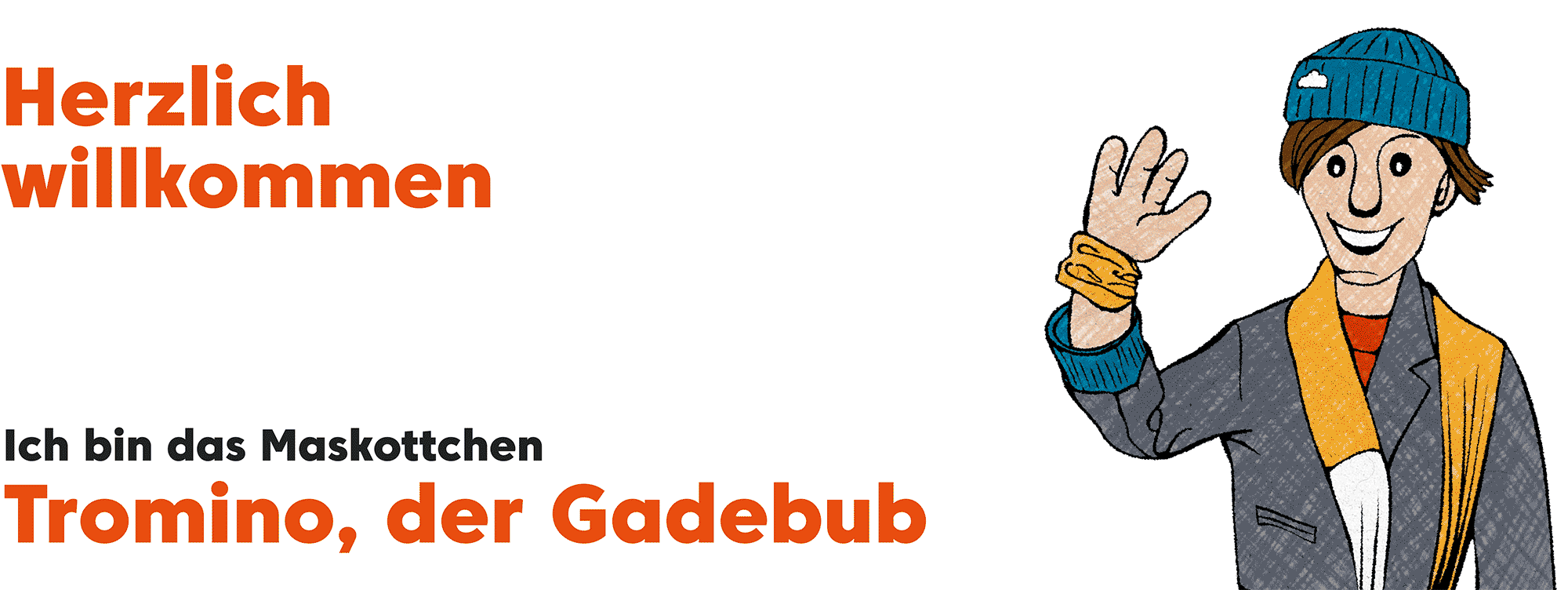 Tromino winkt Animation