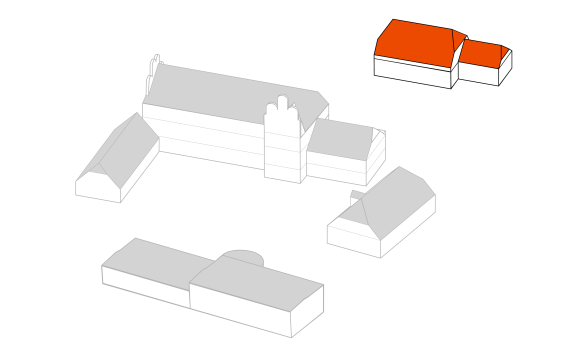 Grafik Einzelgebäude Museumsanlage